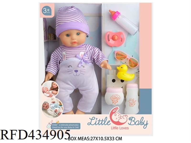 13 INCH COTTON BODY DOLL DOLL WITH ACCESSORIES