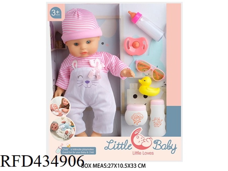 13 INCH COTTON BODY DOLL DOLL WITH ACCESSORIES