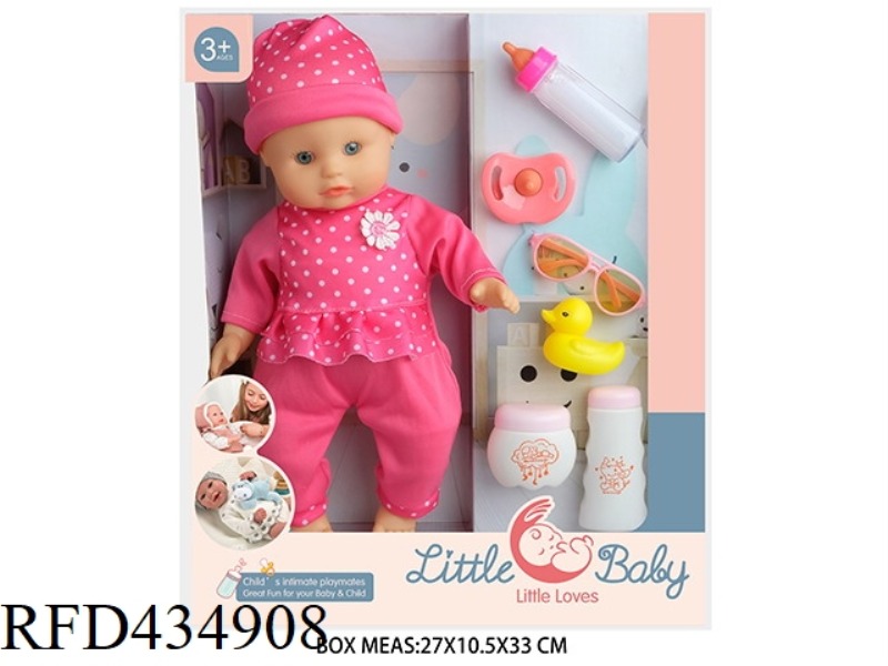 13 INCH COTTON BODY DOLL DOLL WITH ACCESSORIES