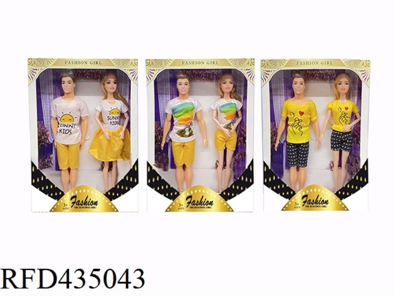 THEME COUPLE SERIES 11.5-INCH 9-JOINT SOLID BEAUTY AND 11.5-INCH SOLID MAN COUPLE SERIES 6 MIXED CLO