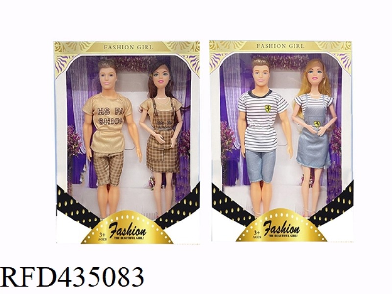 THEME COUPLE SERIES 11.5-INCH 9-JOINT SOLID BEAUTY AND 11.5-INCH SOLID MAN COUPLE SERIES 4 MIXED CLO