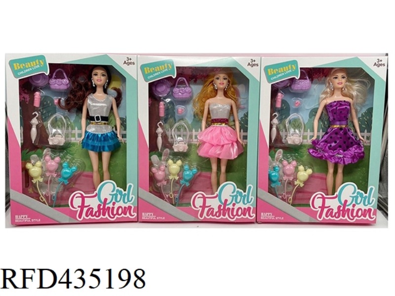 PRAIRIE SERIES 11.5 INCH SOLID BODY FASHION BARBIE WITH BLISTER TRAVEL SUIT