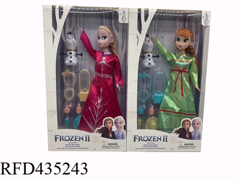 11.5 INCH BODY BARBIE 2 MIXED PACK, SNOW TREASURE, ACCESSORY SET