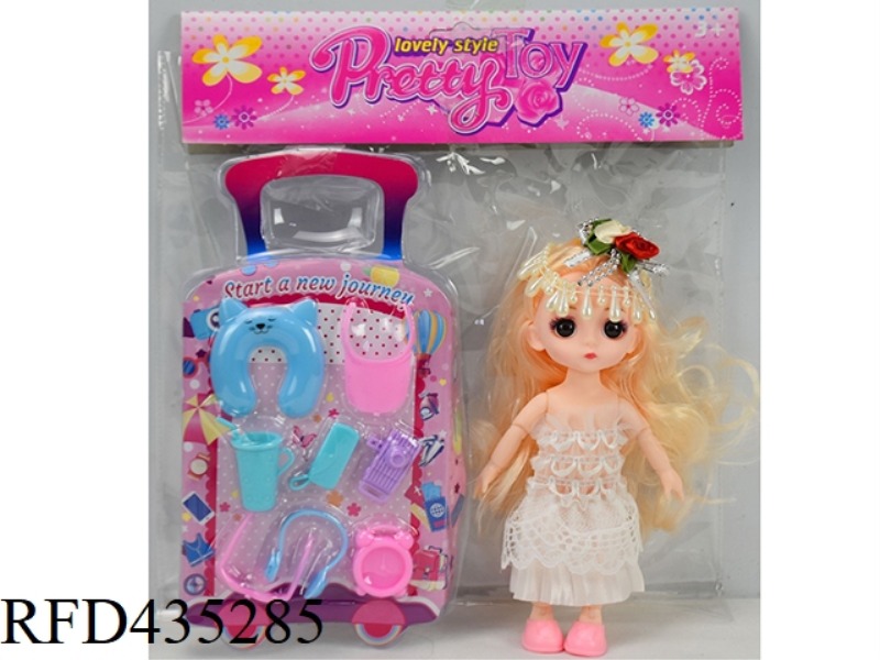 6 INCH 13 JOINTS SOLID BODY 3D EYE PRINCESS WITH BLISTER SHEET