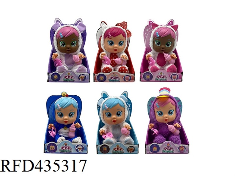 6TH GENERATION 14-INCH VINYL CRYING DOLL WITH FOUR MUSIC CRY BABIES-TUTTI FRITTI