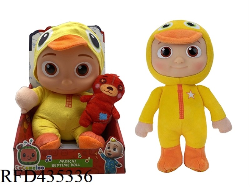 14 INCH VINYL HEAD COTTON BODY COCOMELON SUPER BABY WITH THEME MUSIC 4 DIFFERENT THEME MUSIC AND CHR