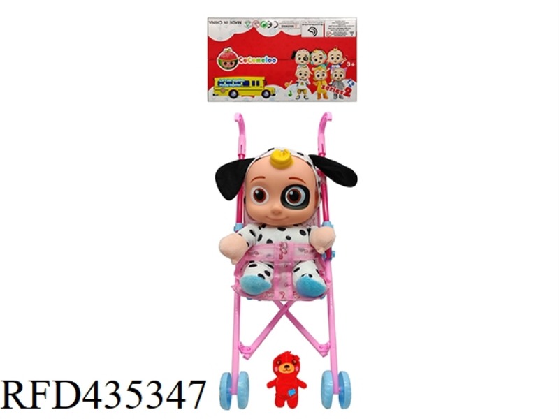 14 INCH VINYL HEAD COTTON BODY COCOMELON SUPER BABY WITH THEME MUSIC 4 DIFFERENT THEME MUSIC AND CHR