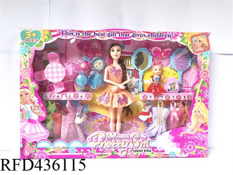11 INCH 9 JOINT BIG FOOT BARBIE DOLL