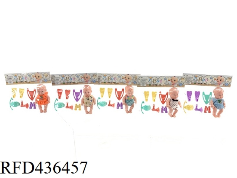 5-INCH ENAMEL FASHION BABY WITH DIVING ACCESSORIES