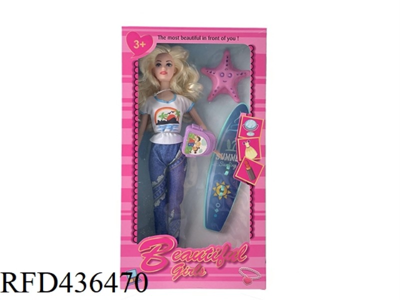 11 INCH HARD FOOT BODY DOLL WITH ACCESSORIES