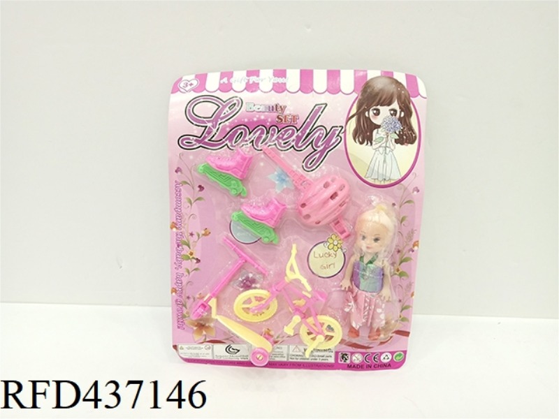 3.5 INCH BARBIE + ACCESSORIES