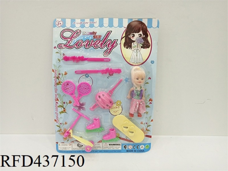 3.5 INCH BARBIE + ACCESSORIES