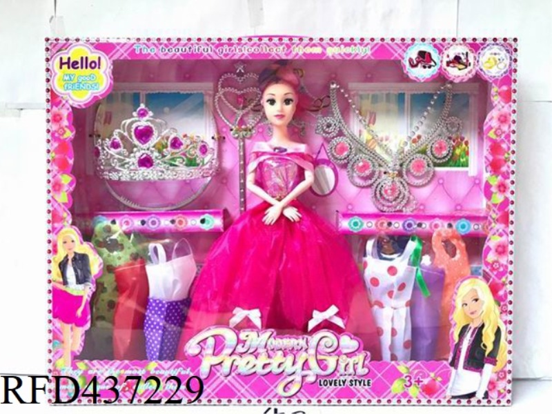 11 INCH 9-JOINT BIG FOOT BARBIE DOLL