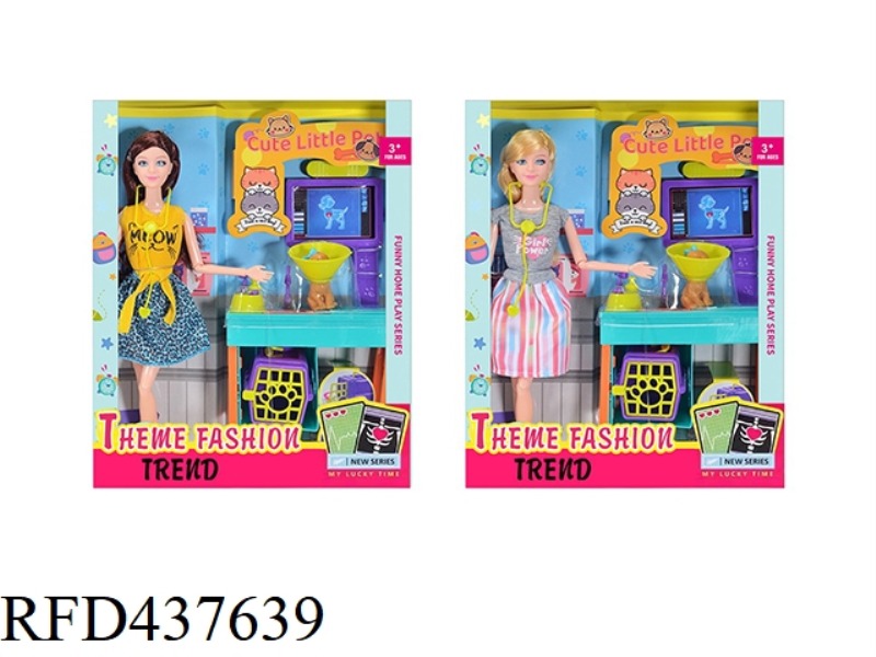 11.5 INCH 12 JOINT SOLID PET BARBIE WITH PET SUIT