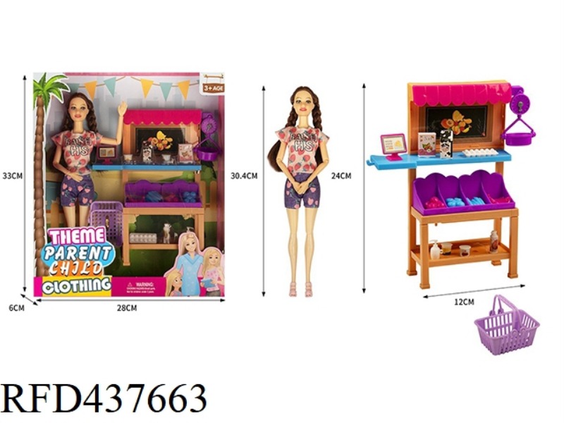 THEME PARK SERIES 11.5 INCH 9 JOINTS SOLID FRUIT STAND BEAUTY WITH FRUIT STAND SET
