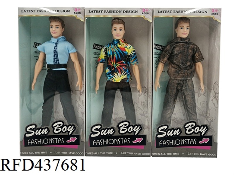 11.5 INCH SOLID BODY FASHION MEN'S 3 MIXED