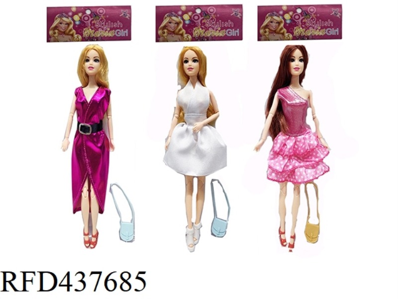 11.5 INCH 11 JOINTS SOLID FASHION BARBIE 3 MIXES
