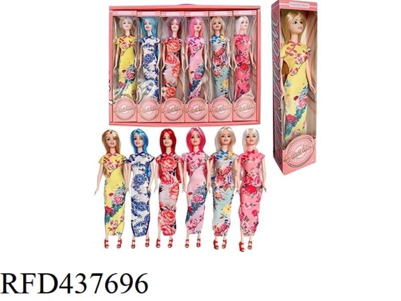 11.5 INCH SOLID DRESS BARBIE 6 STYLES 12PCS MIXED