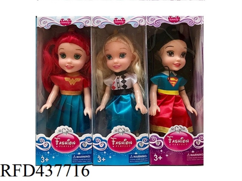6 INCH EMPTY SUPER GIRL BARBIE 3 MIXES