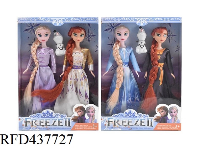 11.5 INCH 9 JOINTS SOLID BODY FROZEN BARBIE WITH SNOW TREASURE 2 MIXED PACKS