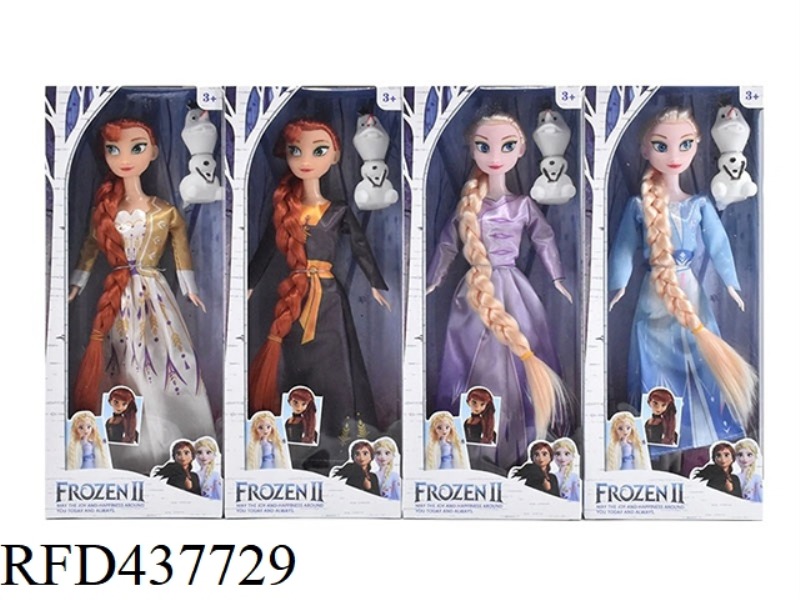 11.5 INCH 9 JOINTS SOLID BODY FROZEN BARBIE WITH SNOW TREASURE 4 MIXES