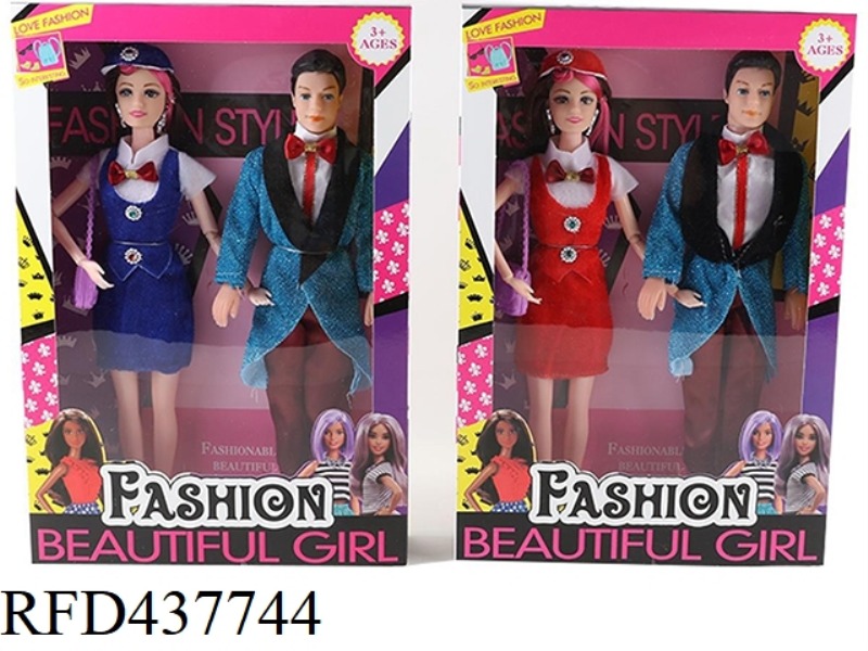 11.5 INCH 12 JOINTS SOLID FASHION BARBIE COUPLE BARBIE