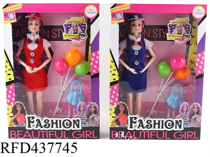 11.5 INCH 12 JOINTS SOLID FASHION BARBIE WITH ACCESSORIES