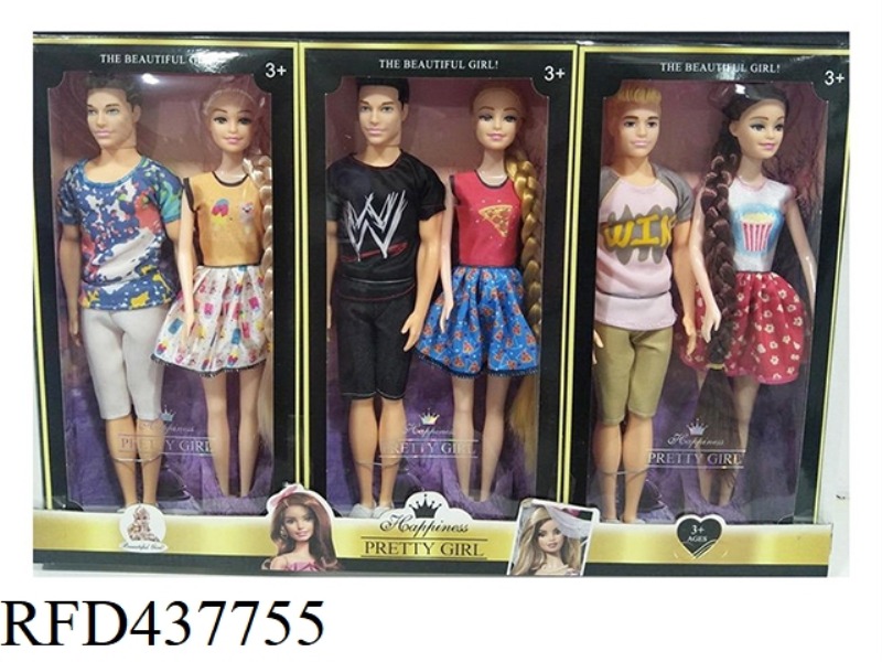 11.5 INCH SOLID BODY FASHION COUPLE THREE MIXED 3PCS