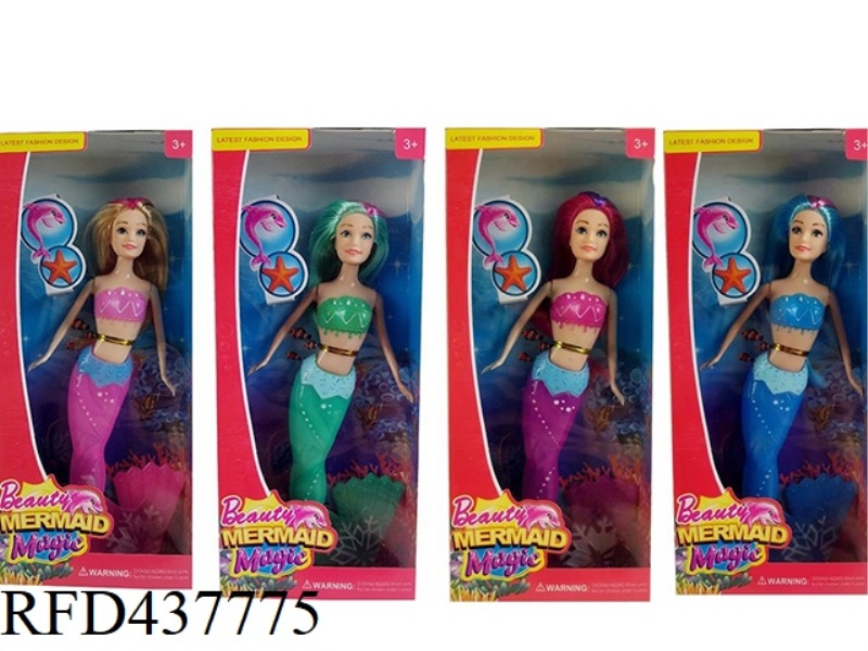 12 INCH MERMAID BARBIE 4 COLORS MIXED