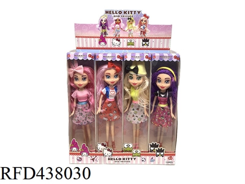 9 INCH SOLID BODY 6 JOINT BARBIE CONTACT SERIES (4 MIXED 12PCS)