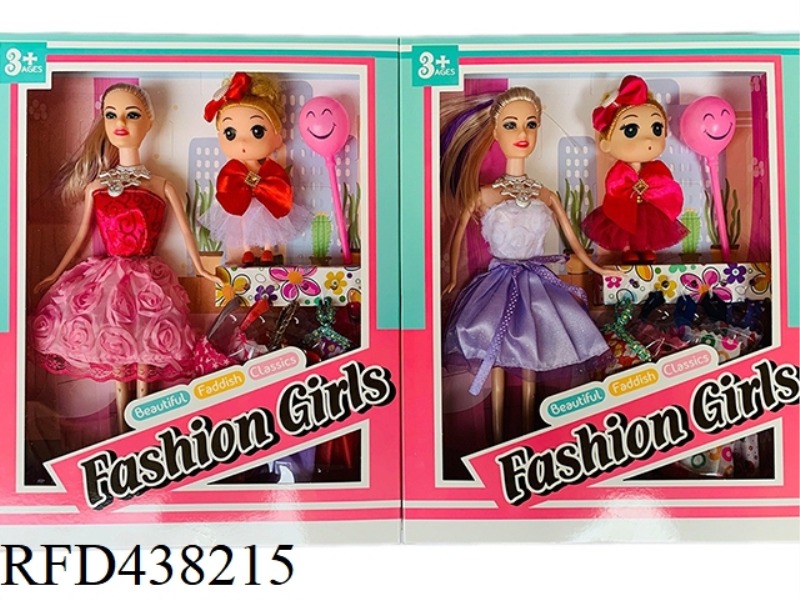 11.5 INCH REAL LIVE FASHION BARBIE WITH CONFUSED DOLL WITH BALLOON