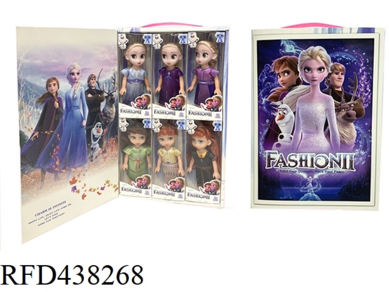 6.5 INCH FLIP DISPLAY BOX SOLID ICE PRINCESS 6PCS
