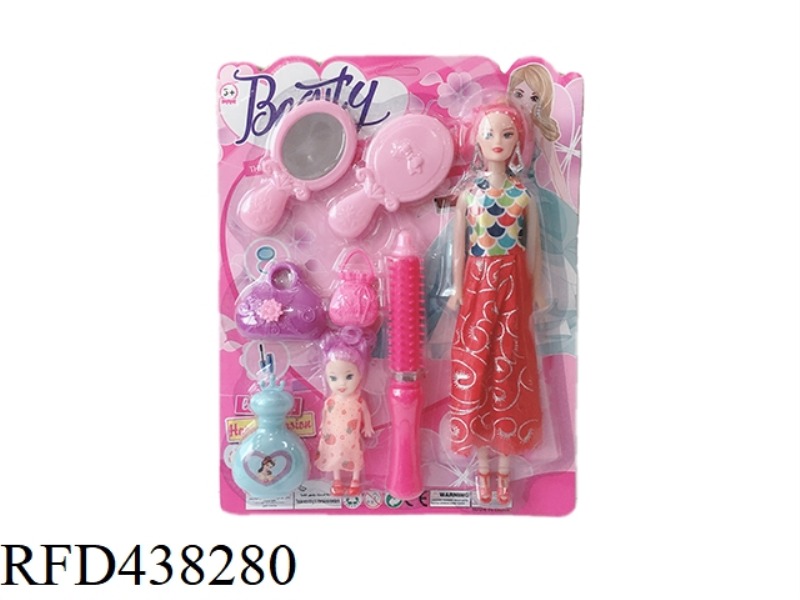 RANDOM COLOR 3 INCH DOLL JEWELRY SET