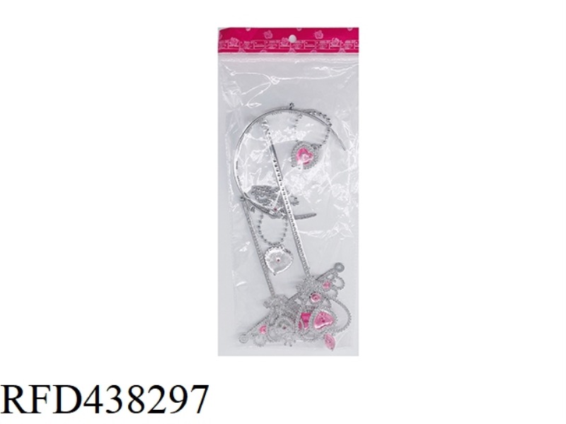 GIRLS ORNAMENT SET PINK PLATING