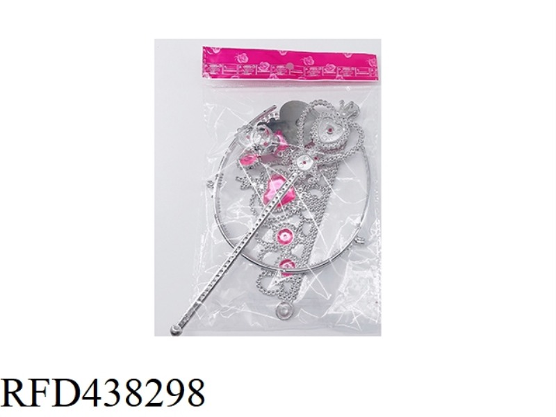PINK CROWN + PINK CANE MATCHING PINK BELT ACCESSORIES ELECTROPLATING