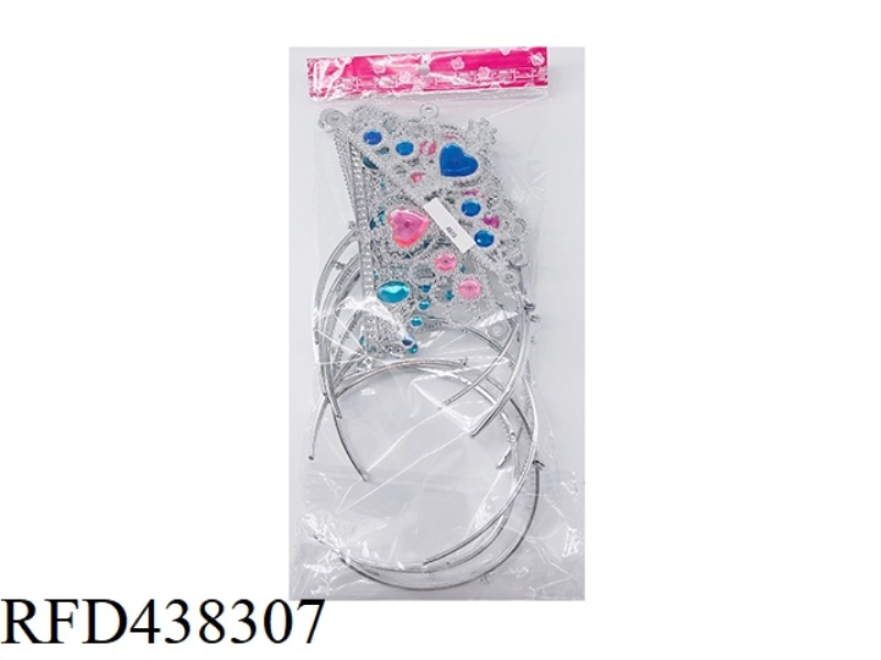 CROWN SEVEN-PIECE SET (BULK) ELECTROPLATING MULTICOLOR