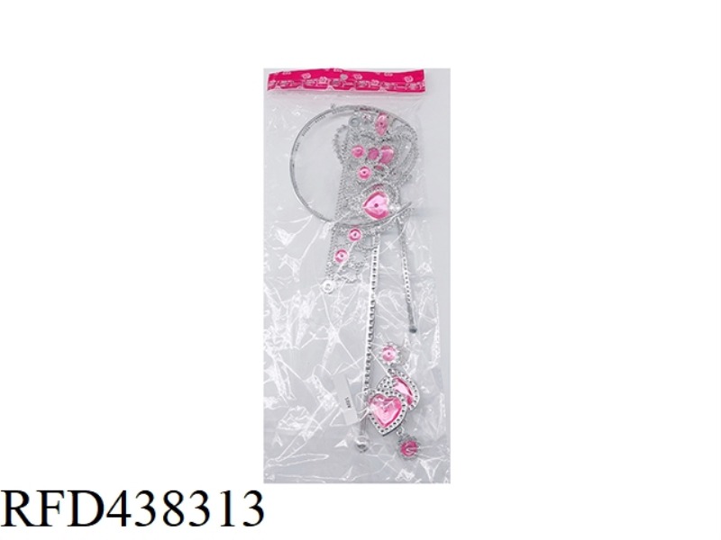 PINK CROWN JEWELRY 6 PIECE PLATING