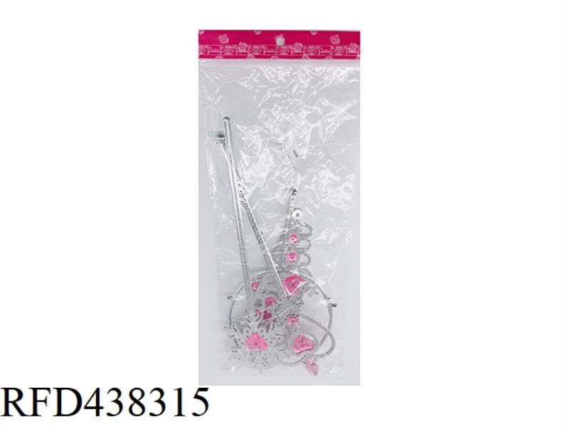 PINK CROWN JEWELRY 7 PIECE PLATING