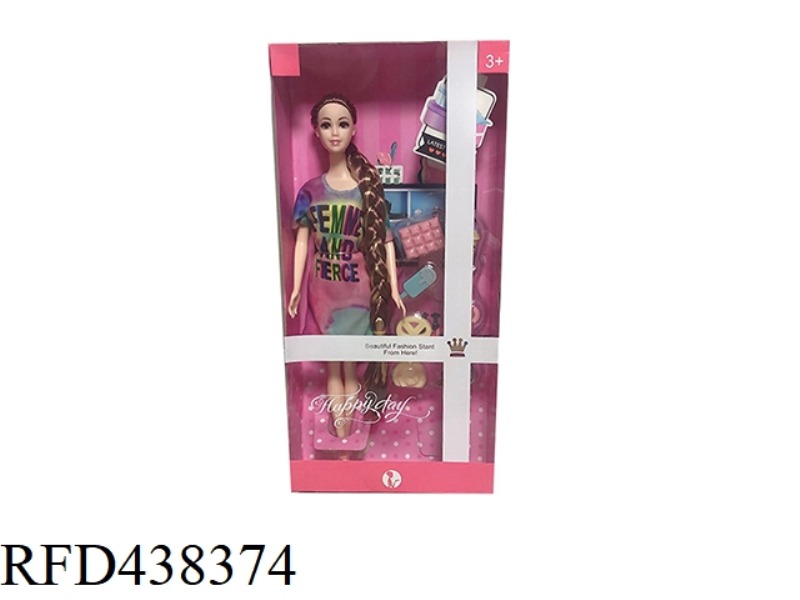 11.5 INCH REAL BODY LIVE FASHION BARBIE WITH BAG BLISTER ACCESSORIES