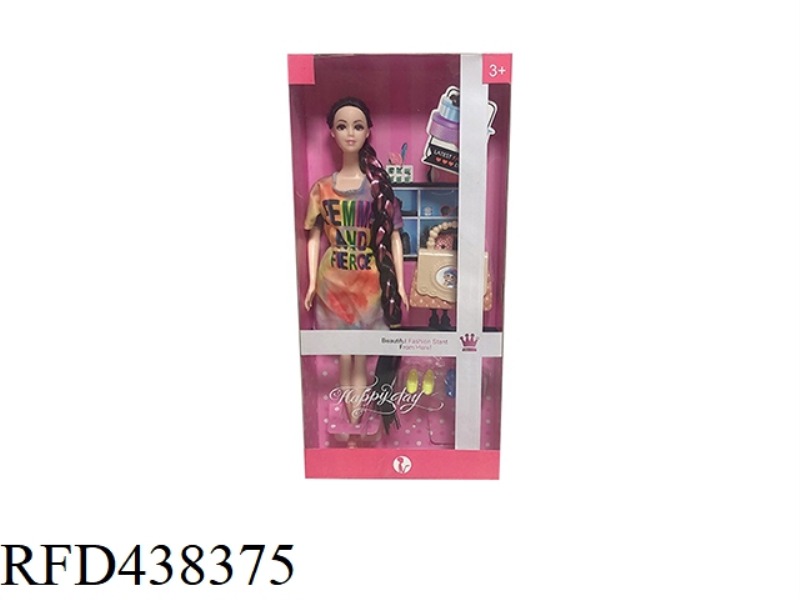 11.5 INCH REAL BODY LIVE FASHION BARBIE WITH BAG BLISTER SHOE ACCESSORIES