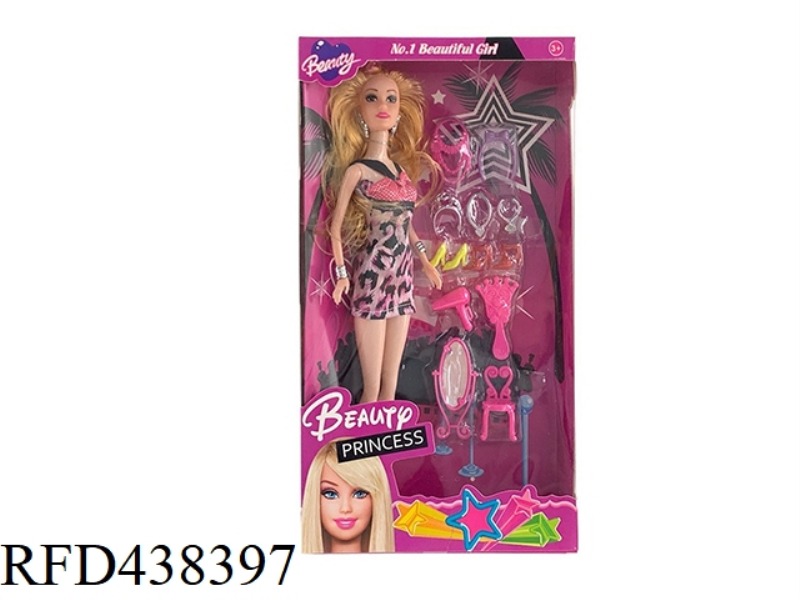 11.5 INCH REAL BODY LIVE FASHION BARBIE WITH DRESSING SET BLISTER ACCESSORIES
