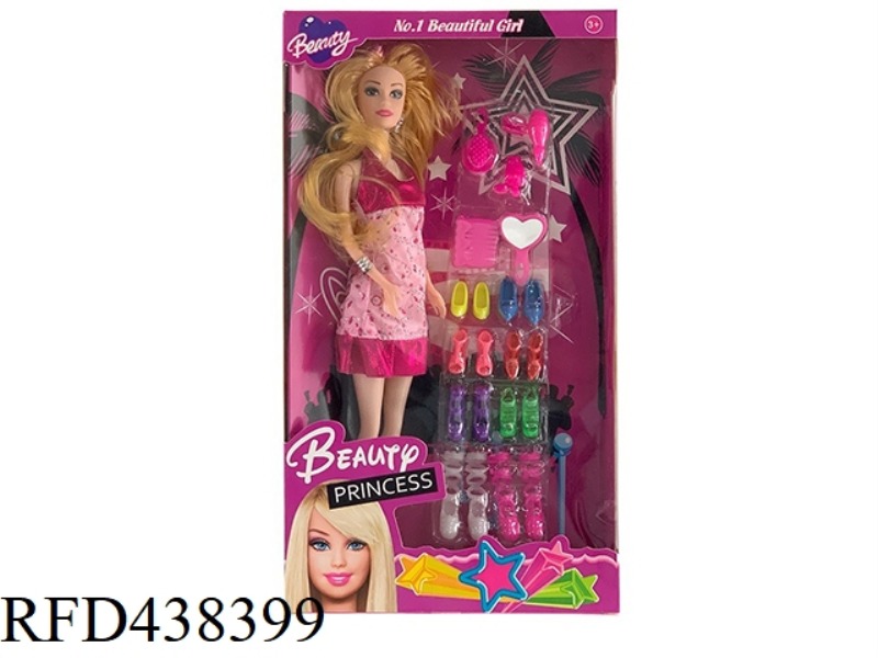 11.5 INCH REAL BODY LIVE FASHION BARBIE WITH SHOES BLISTER ACCESSORIES