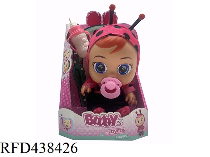 PLUSH LADYBUG - 9TH GENERATION 14 INCH VINYL CRYING DOLL