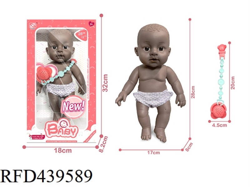 12 INCH NEWBORN DOLL + FUNCTIONAL PACIFIER