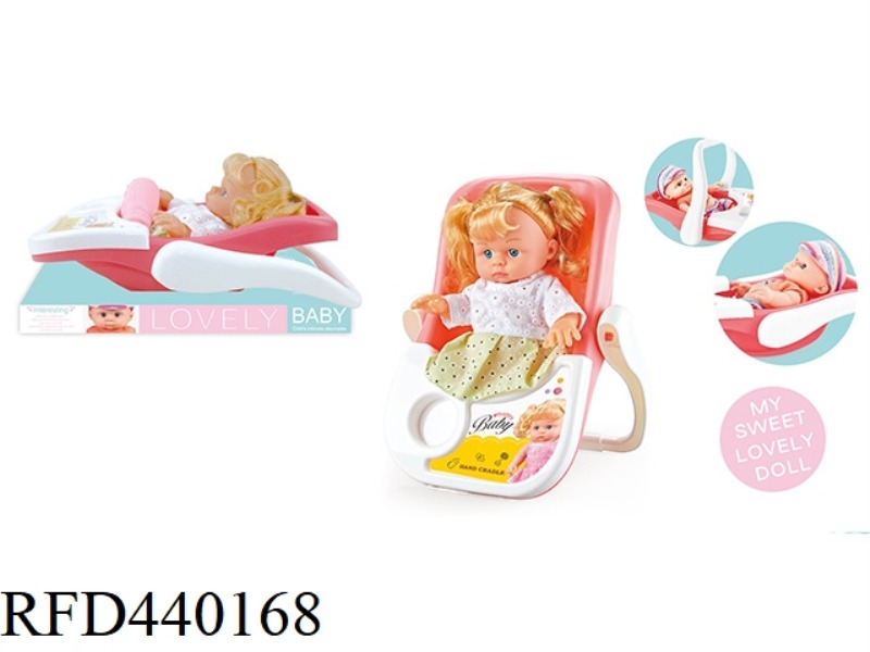 9 INCH BOTTLE BLOWING DOLL WITH BASKET CLOTHES SINGLE SINGLE COLOR