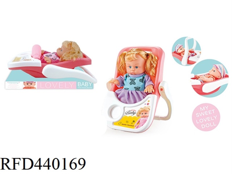 9 INCH BOTTLE BLOWING DOLL WITH BASKET CLOTHES SINGLE STYLE 2 COLORS