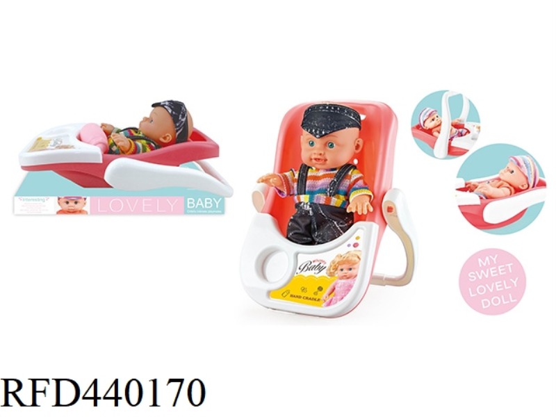 9 INCH BOTTLE BLOWING DOLL WITH BASKET CLOTHES SINGLE STYLE 2 COLORS