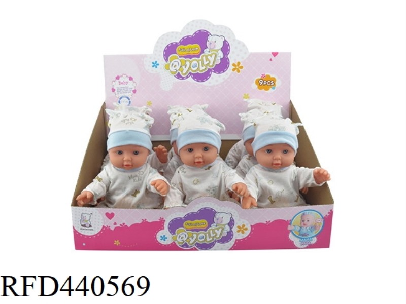 12 INCH DOLL 2 COLORS MIXED 9PCS