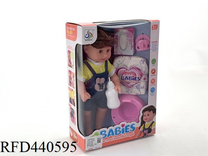 13 INCH 4 SOUND FULL VINYL DOLL