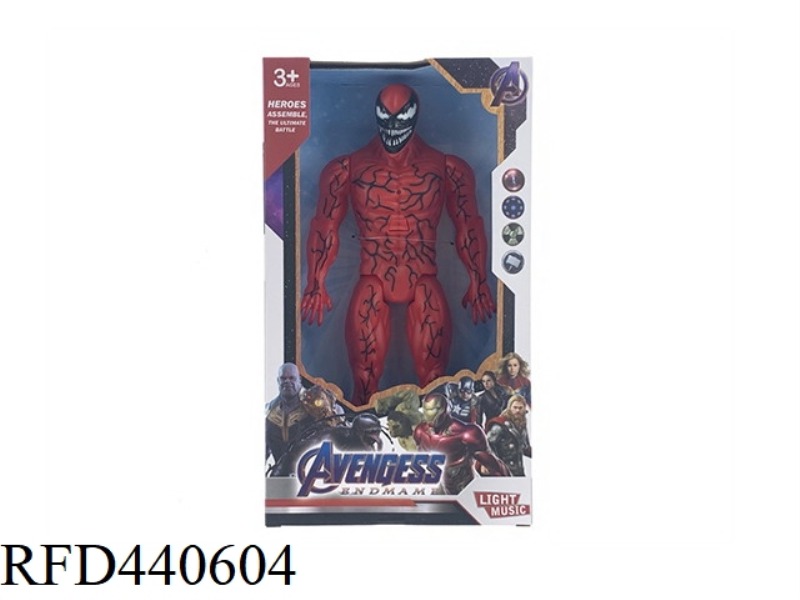 AVENGERS DOLL/12 INCH LIGHT AND MUSIC CARNAGE